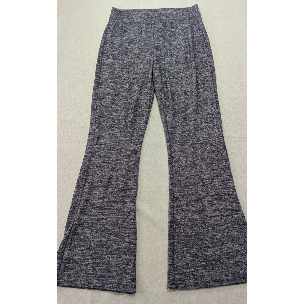 GAP Flare Pants Women S Navy Blue Excellent Marled Knit Lounge Trousers